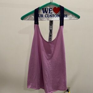 Nike Pink and Purple Women's Tank Top